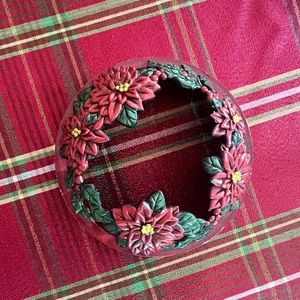 Yankee Candle Poinsetta Illuma Lid Jar Candle Topper